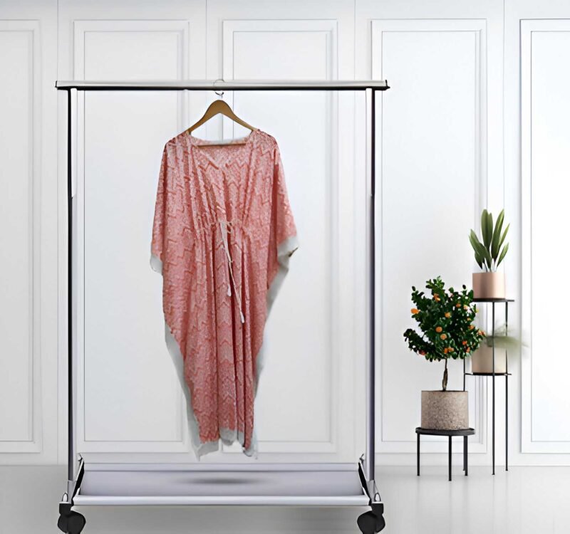 Printed Cotton Kaftan Dress 4